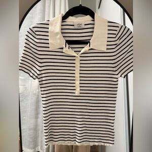 Wilfred Striped Polo Shirt (light knit)